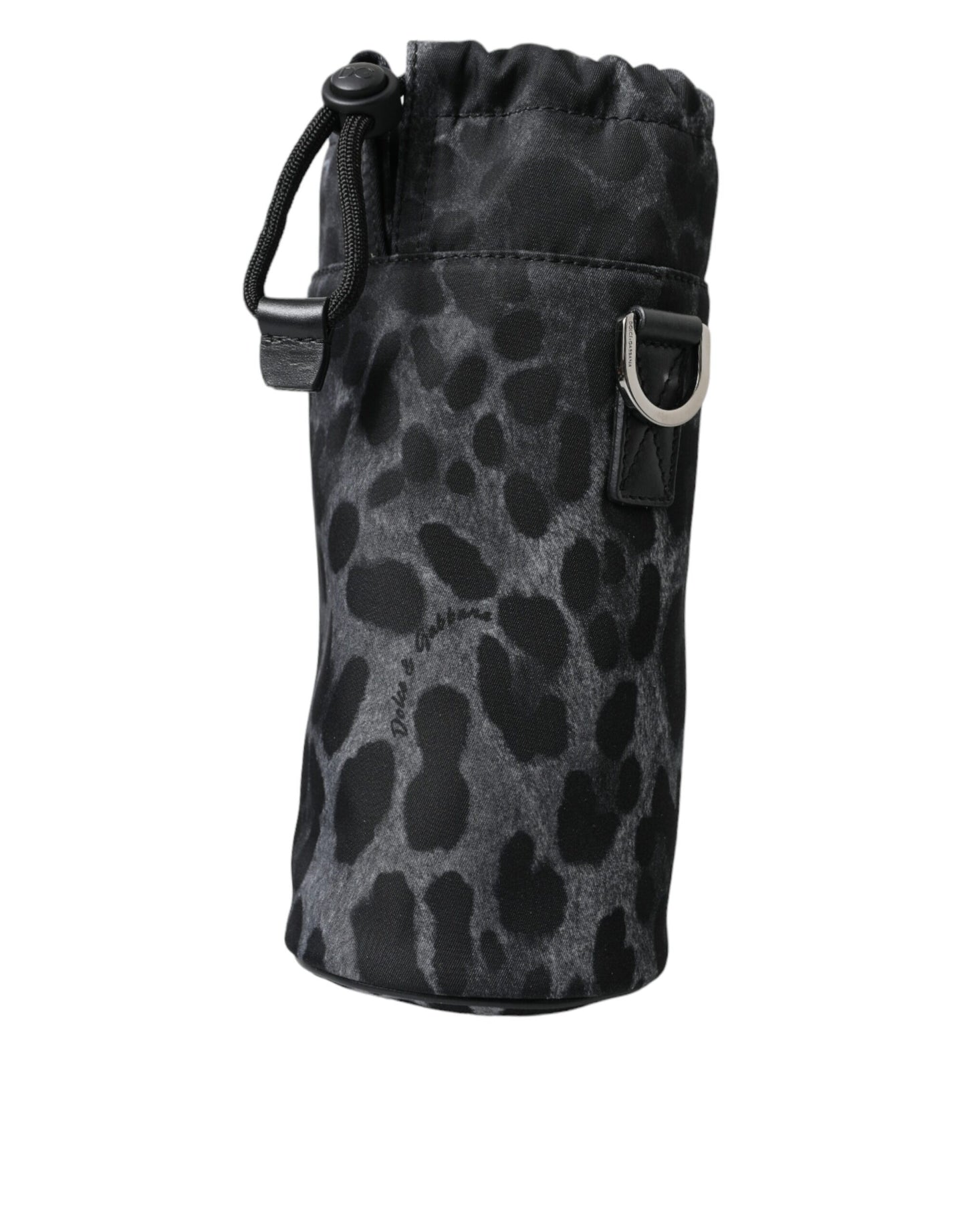 Dolce &amp; Gabbana Chic – Runder Flaschenhalter mit Leopardenmuster