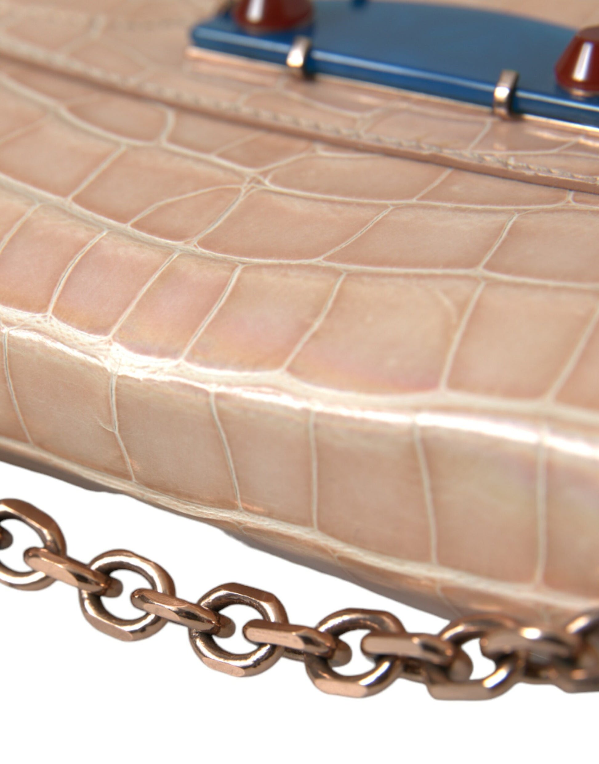 Balenciaga Elegant Mini Chain Beige Clutch for Evening Elegance at The Platonist