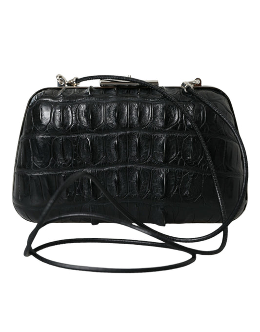 Balenciaga Elegant Crocodile Leather Evening Clutch at The Platonist