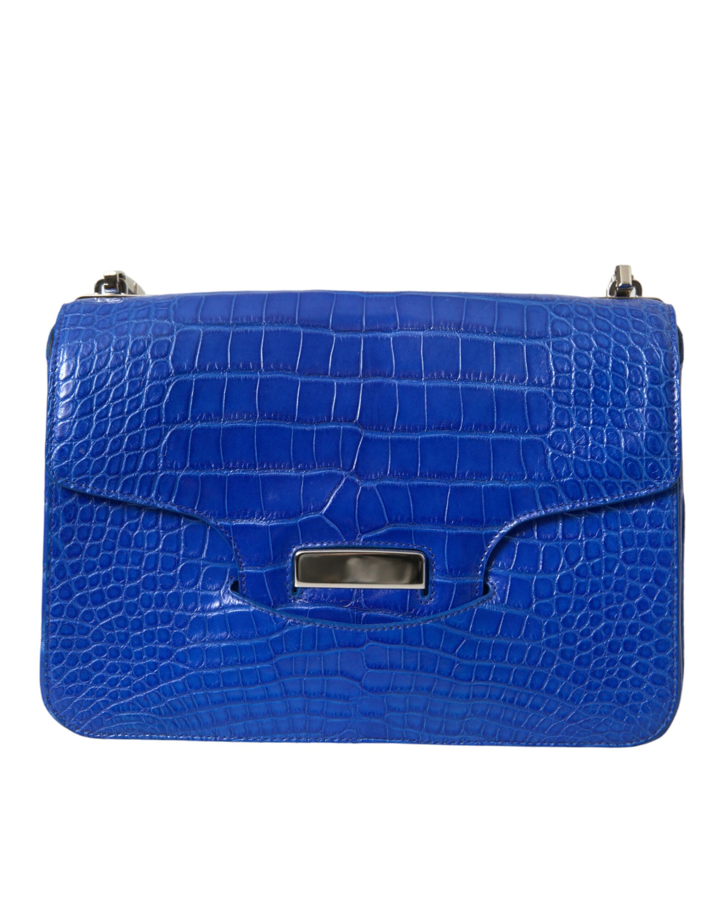 Sac à bandoulière Balenciaga Chic en peau d'alligator avec chaîne