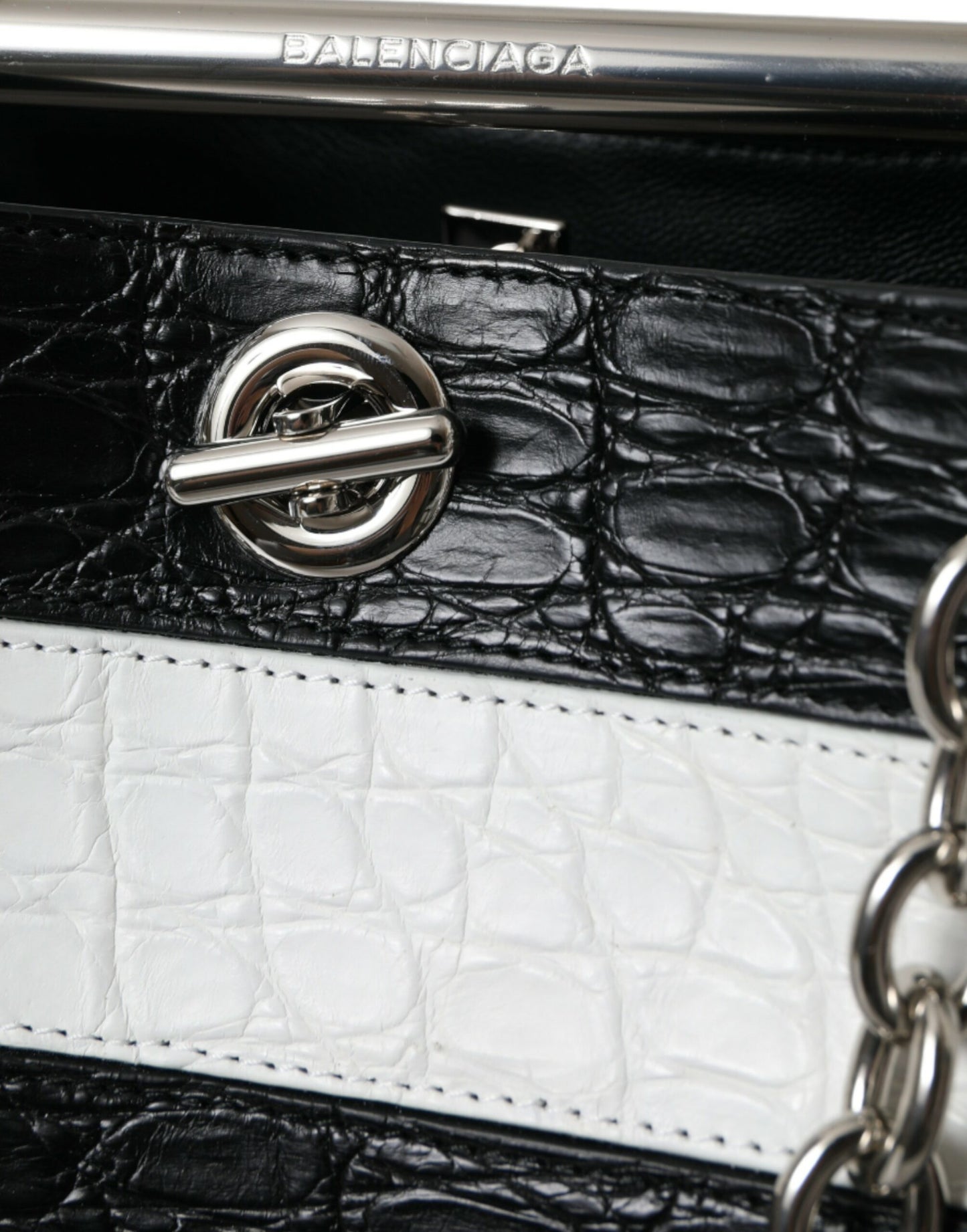 Balenciaga Chic Crocodile Leather Maxi Bucket Bag at The Platonist