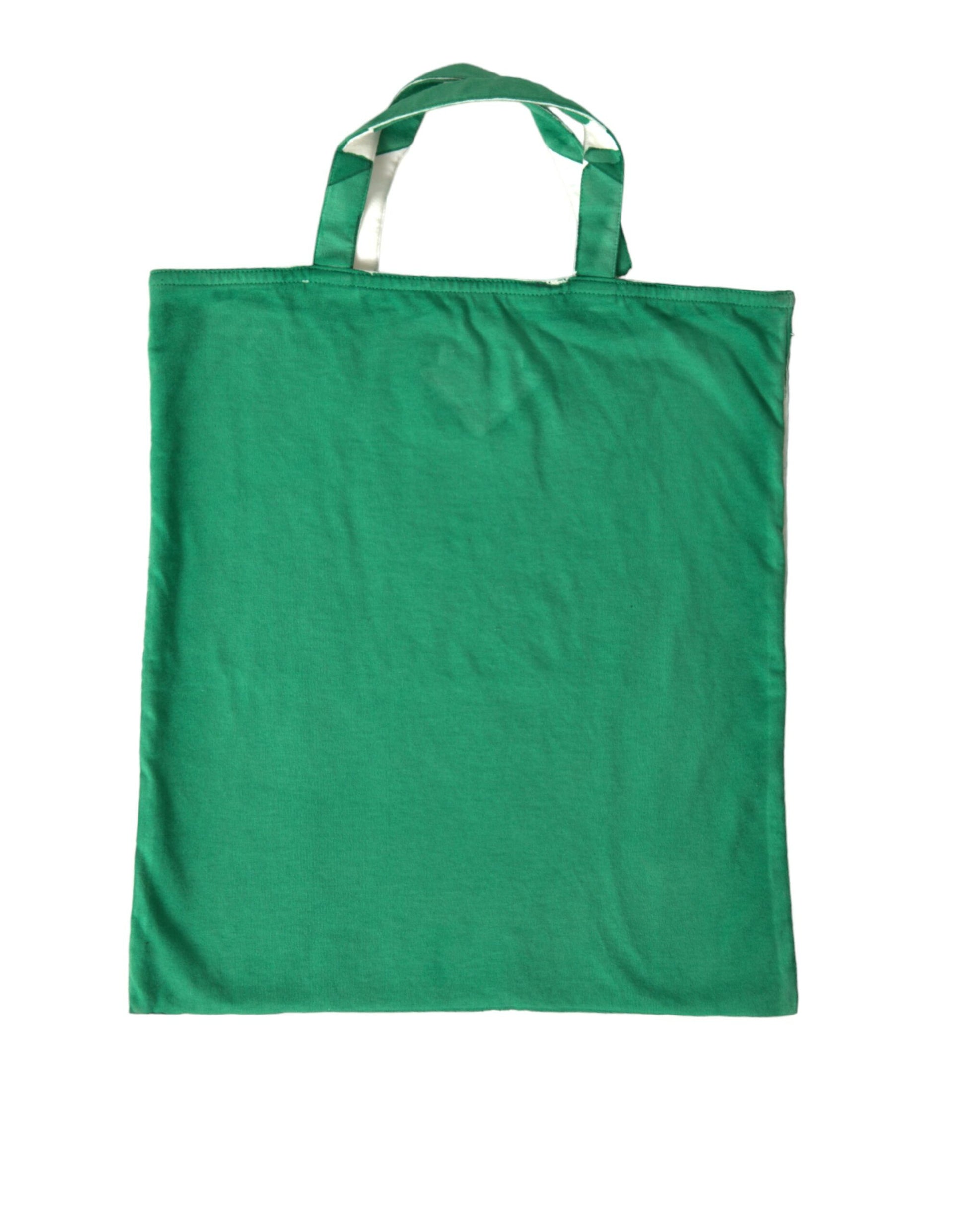 Prada Elegant Green Fabric Tote Bag at The Platonist