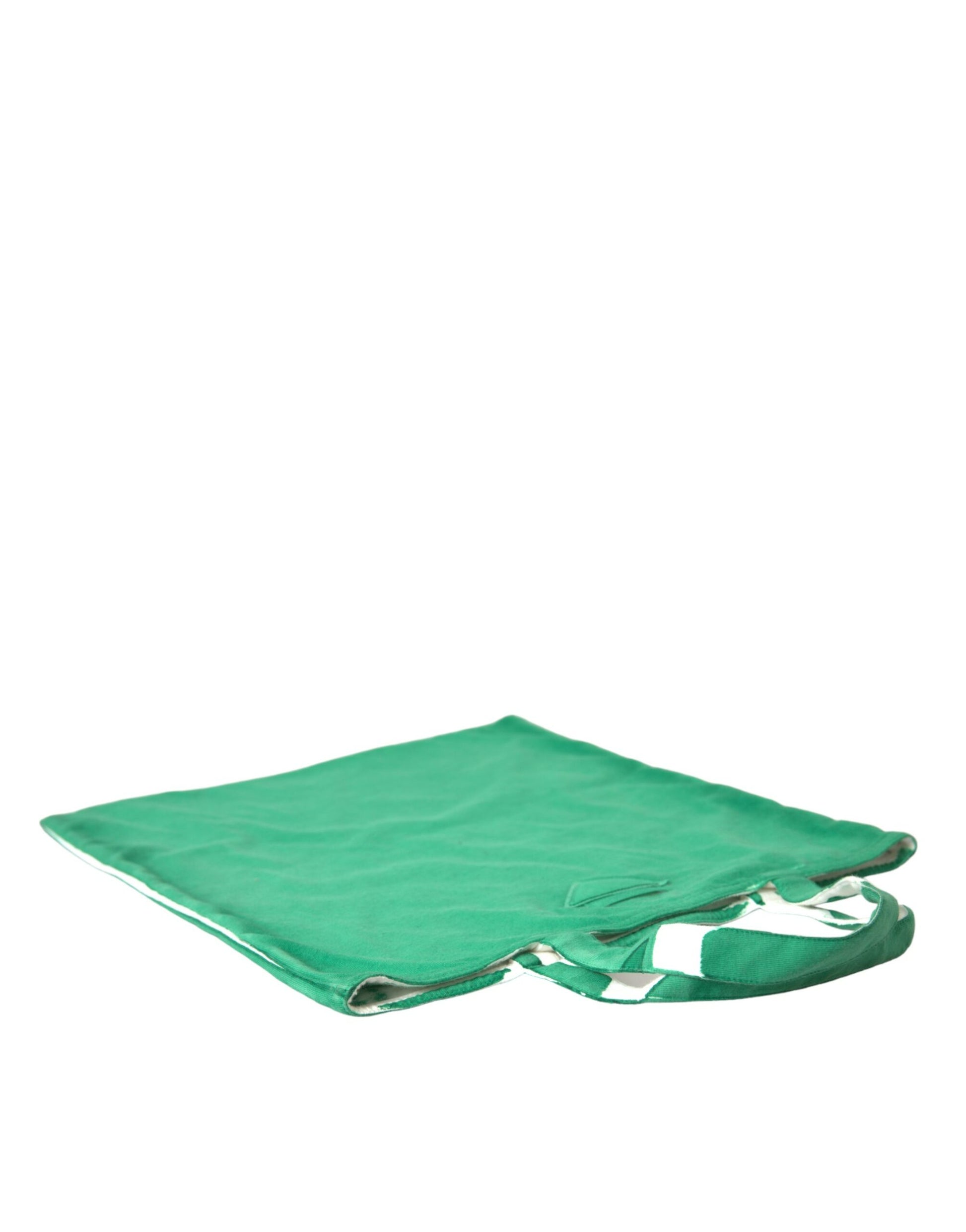 Prada Elegant Green Fabric Tote Bag at The Platonist