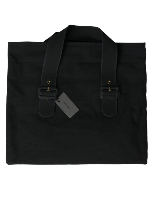 Miu Miu Chic Black Denim Tote for Everyday Elegance at The Platonist
