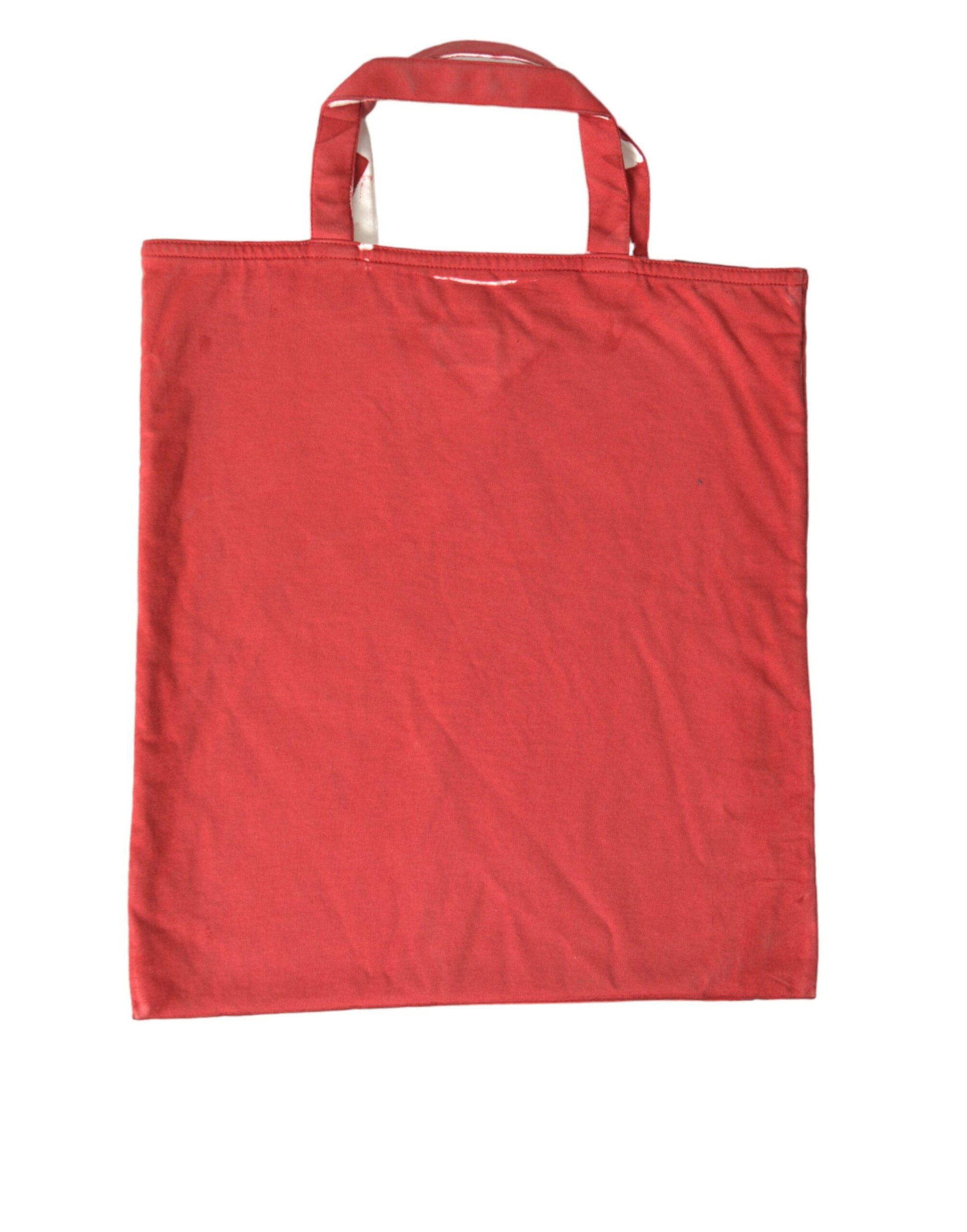 Prada Chic Red and White Fabric Tote Bag at The Platonist