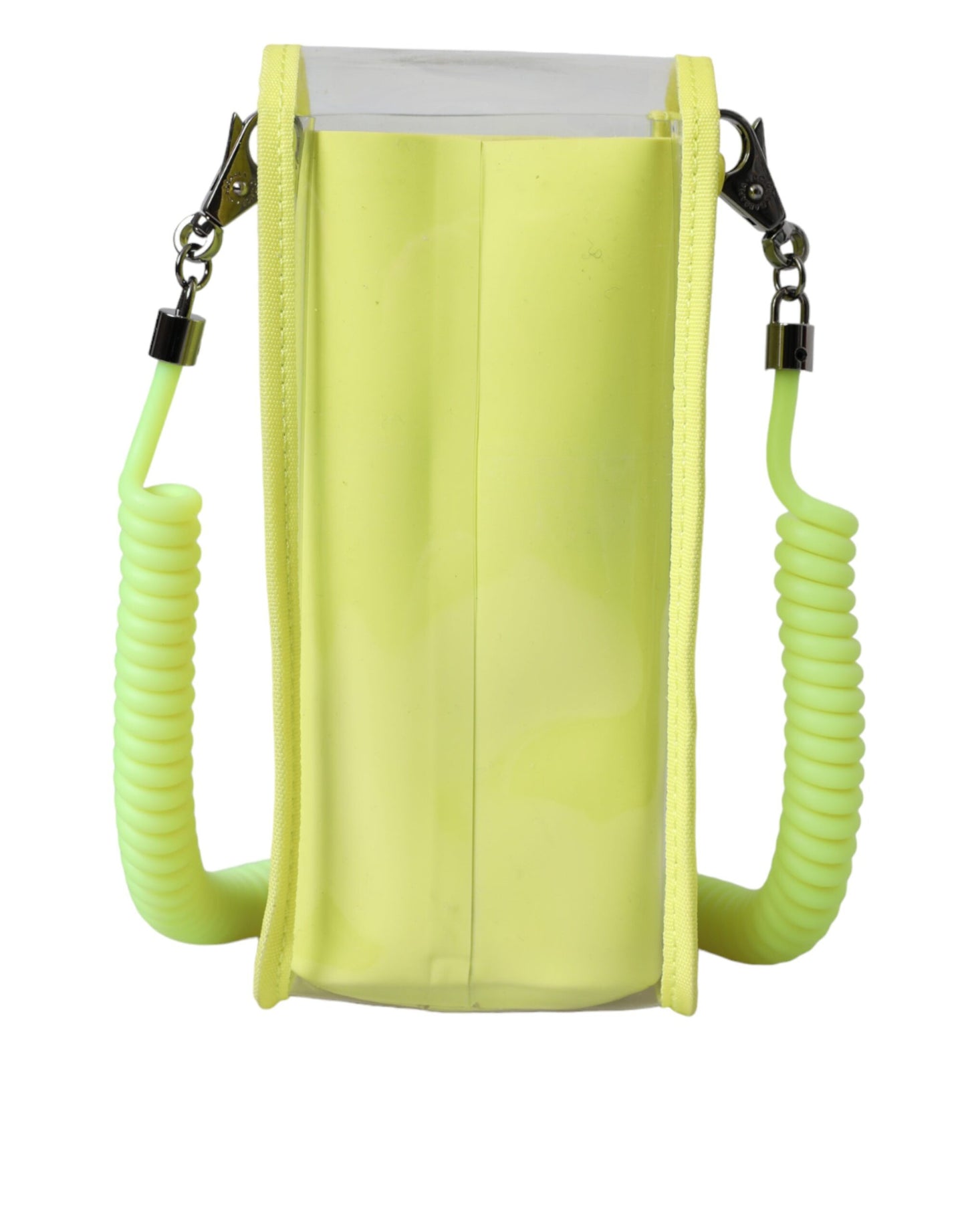 Dolce & Gabbana Yellow Green Plastic Dg Logo Neck Strap Cardholder Wallet