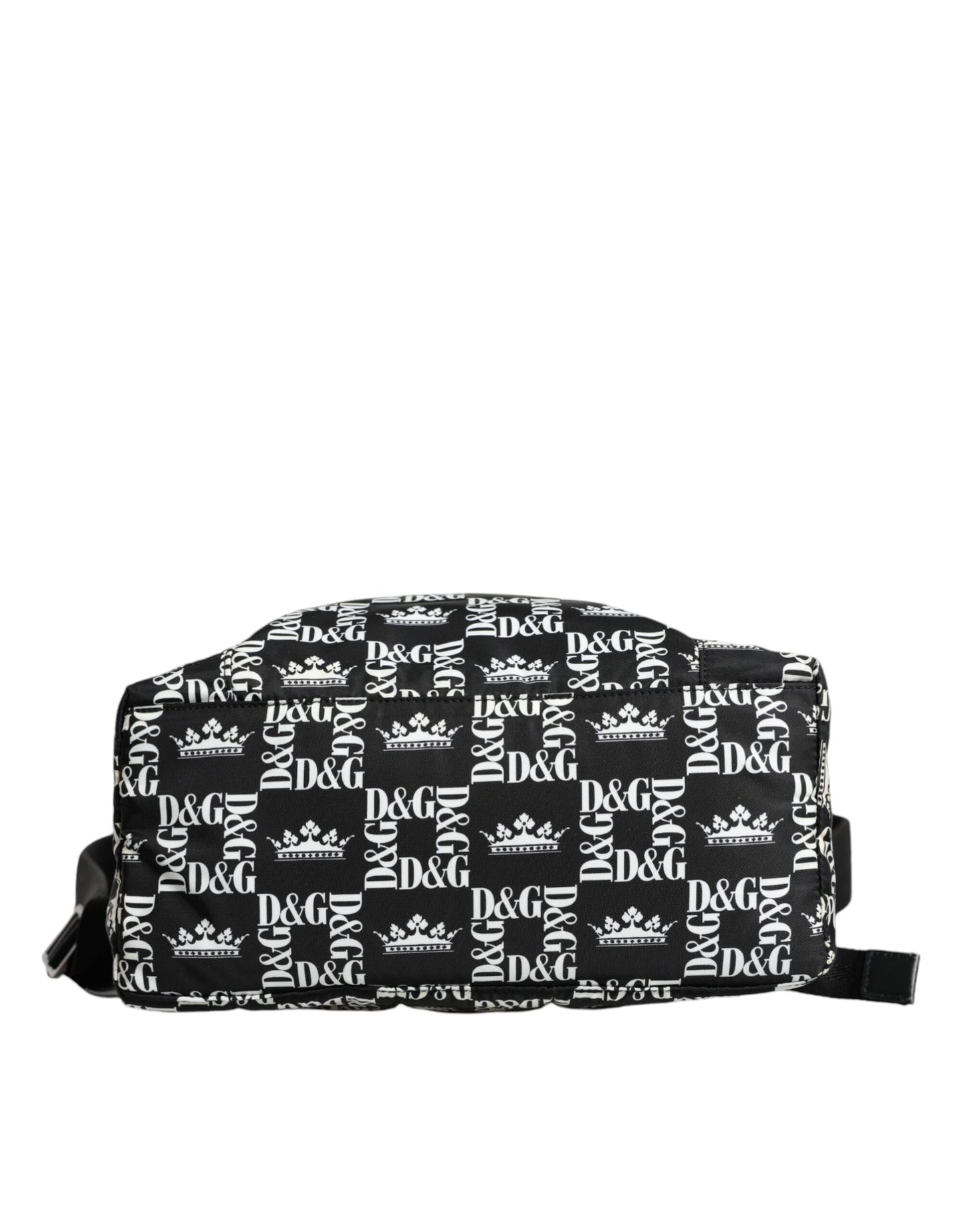 Sac à dos Dolce &amp; Gabbana en nylon noir et blanc avec logo DG Crown