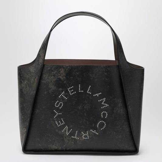 Grand sac Stella Mccartney avec logo Stella effet vieilli