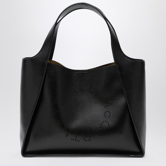Stella Mccartney Black Medium Stella Logo Bag