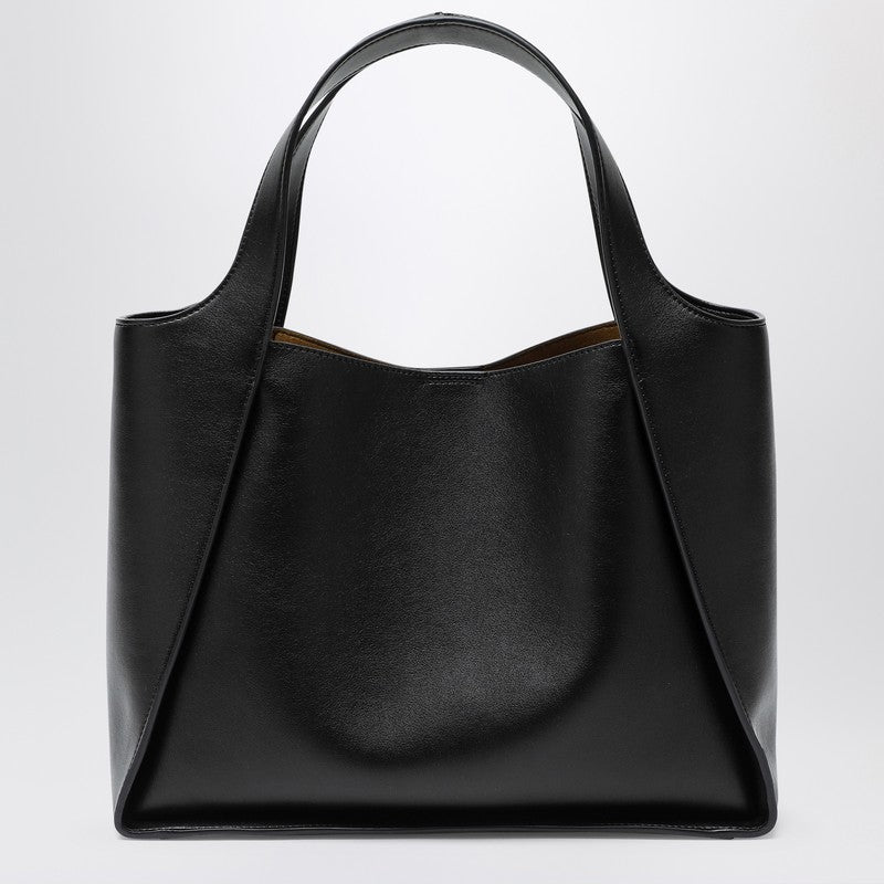 Stella Mccartney Black Medium Stella Logo Bag