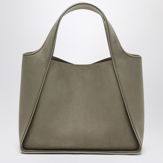 Stella Mccartney Khaki-Coloured Medium Stella Logo Bag