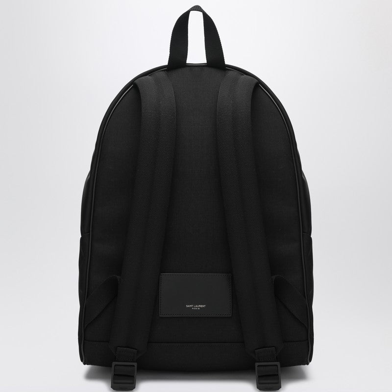 Saint Laurent Rucksack aus schwarzem Leder und Nylon