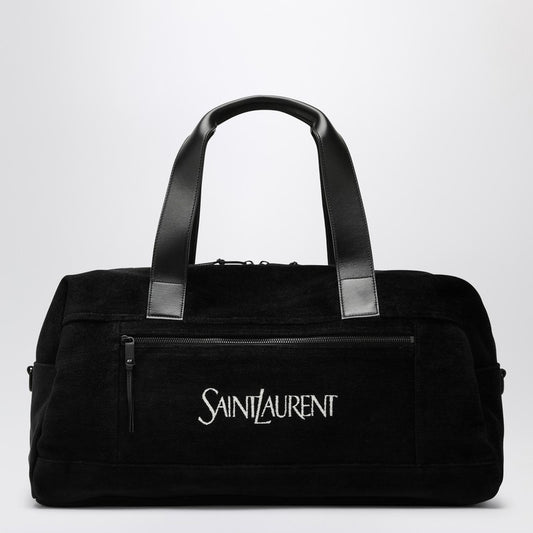 Saint Laurent Black Duffle Bag With Logo