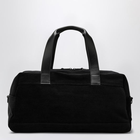 Saint Laurent Black Duffle Bag With Logo