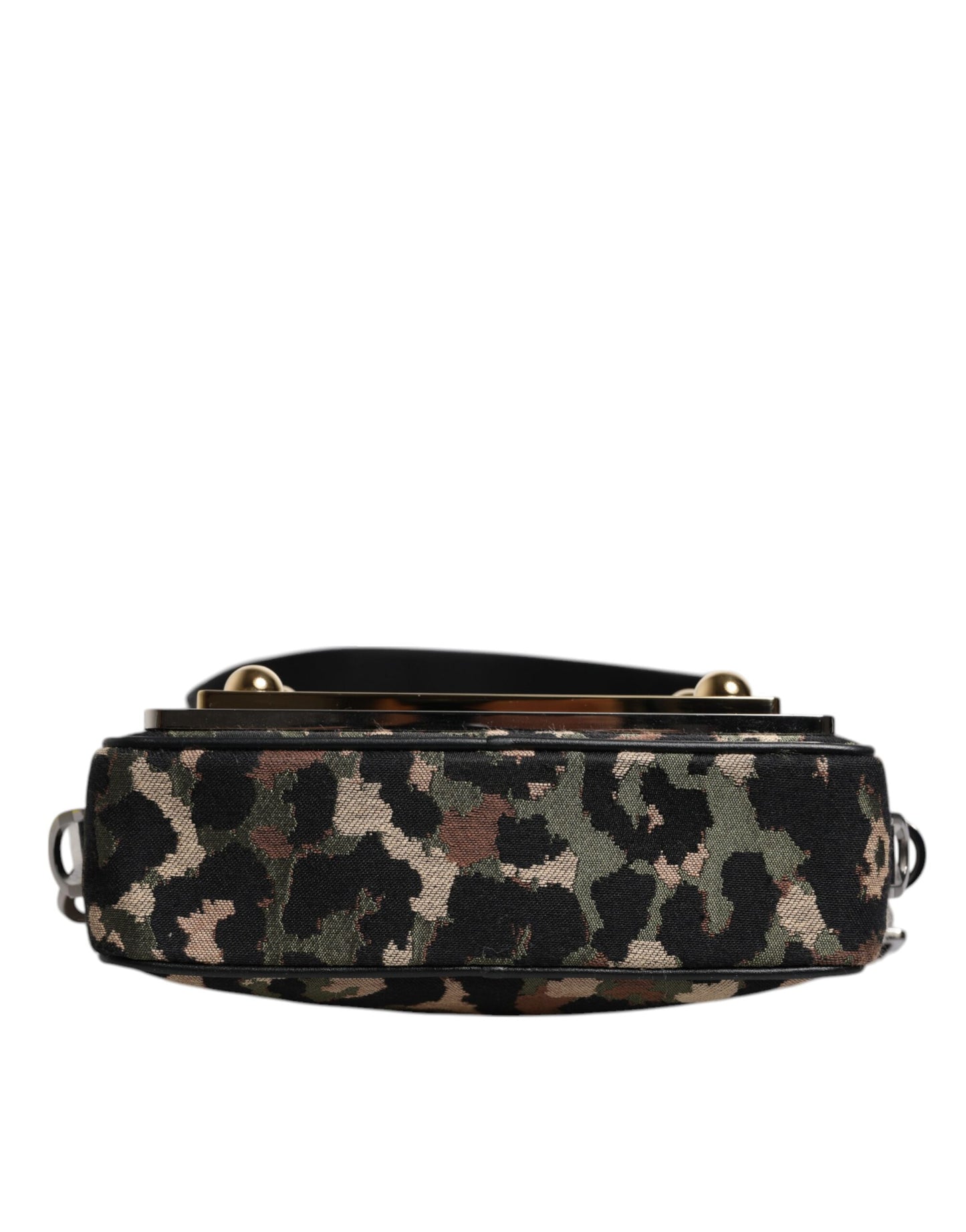 Dolce & Gabbana Multicolor Leopard Jacquard Dg Logo Crossbody Bag