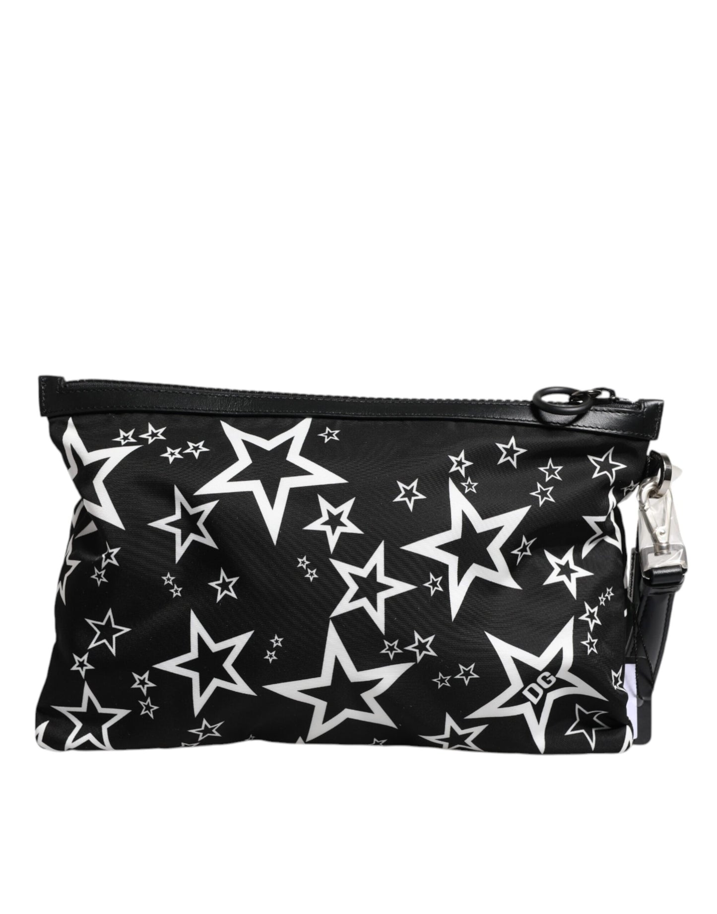 Pochette Dolce &amp; Gabbana à motif étoiles noires et blanches