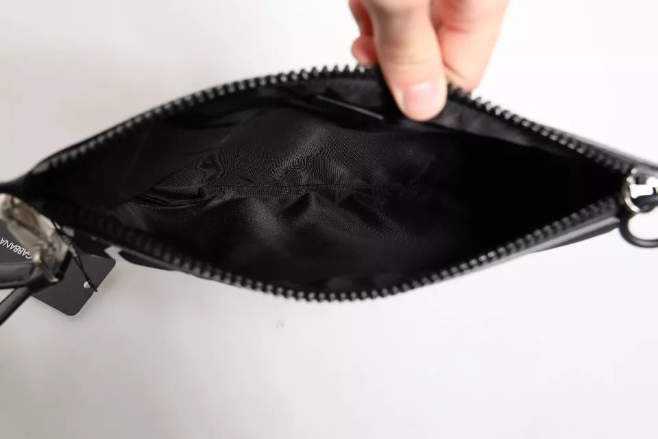 Pochette Dolce &amp; Gabbana à motif étoiles noires et blanches