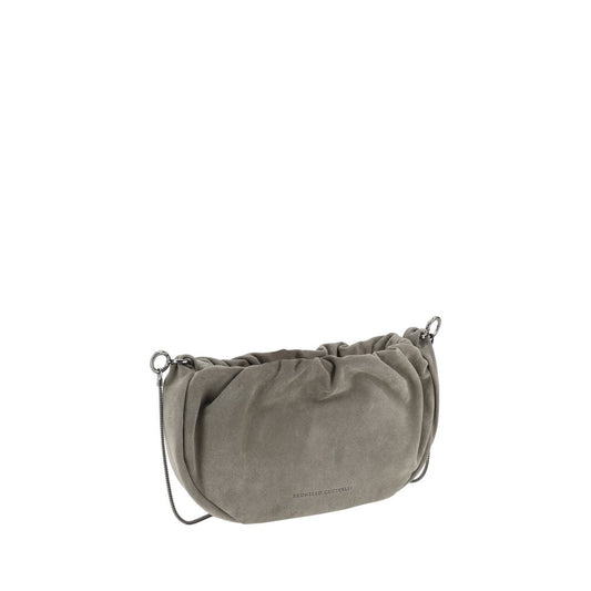 Brunello Cucinelli Suede Shoulder Bag at The Platonist