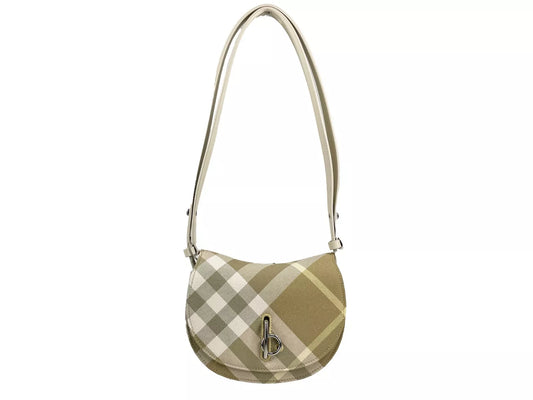 Burberry Mini Check Rocking Horse Crossbody Bag Purse at The Platonist