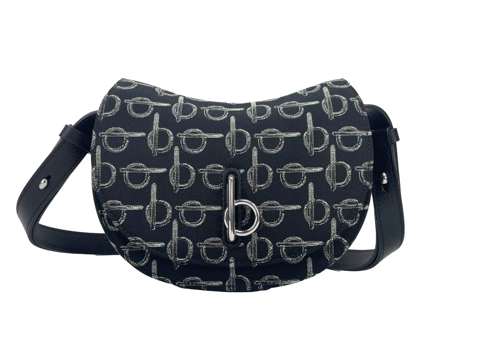 Burberry Mini Rocking Horse Crossbody Bag Purse Black at The Platonist