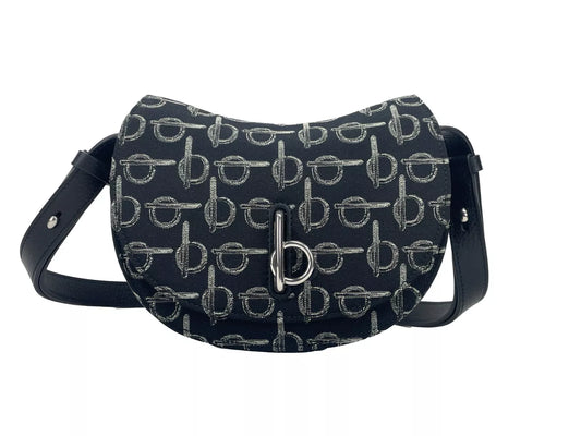 Burberry Mini Rocking Horse Crossbody Bag Purse Black at The Platonist