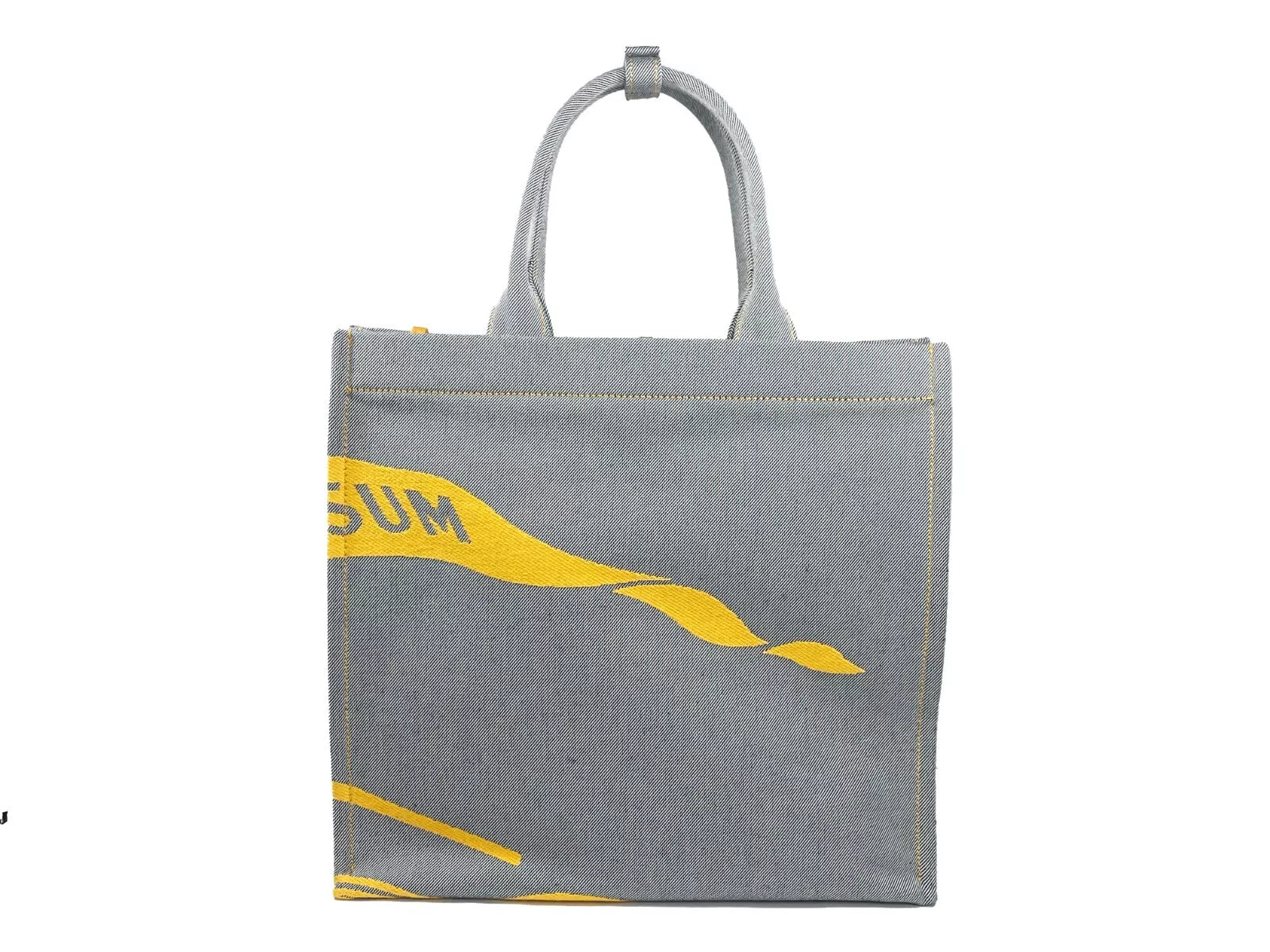 Burberry EKD Canvas Tote Bag With Coin Pouch Sunflower Gray at The Platonist