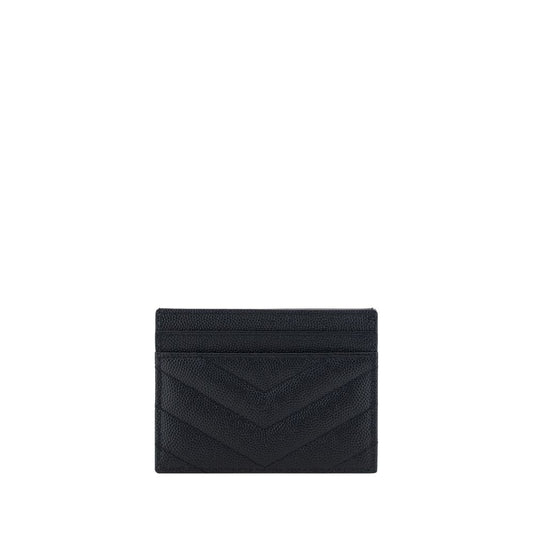 Saint Laurent Black Leather Card Holder at The Platonist