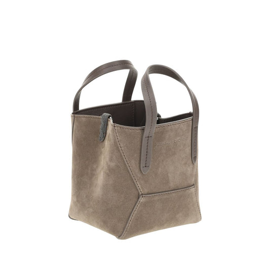 Brunello Cucinelli Umhängetasche aus Wildleder