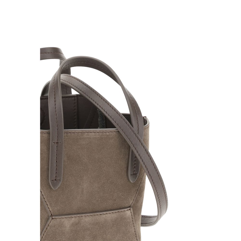 Brunello Cucinelli Suede Shoulder Bag at The Platonist