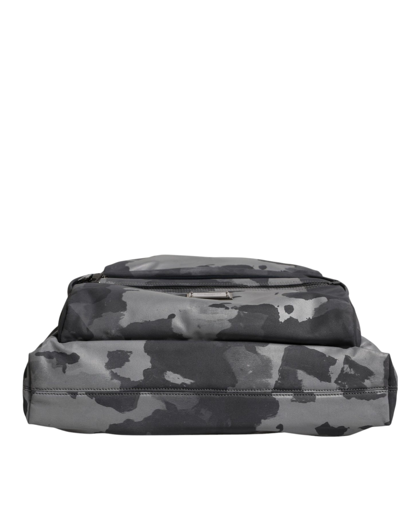 Sac fourre-tout en coton camouflage gris Dolce &amp; Gabbana à compartiments multiples