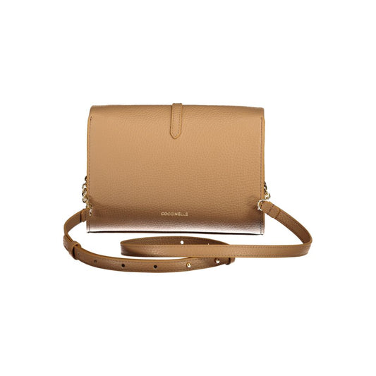 Sac à main en cuir marron Coccinelle
