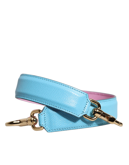 Sac à bandoulière en cuir rose et bleu Dolce &amp; Gabbana