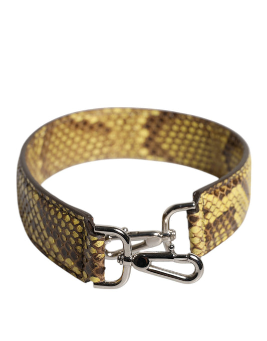 Sac bandoulière en cuir exotique jaune Dolce &amp; Gabbana