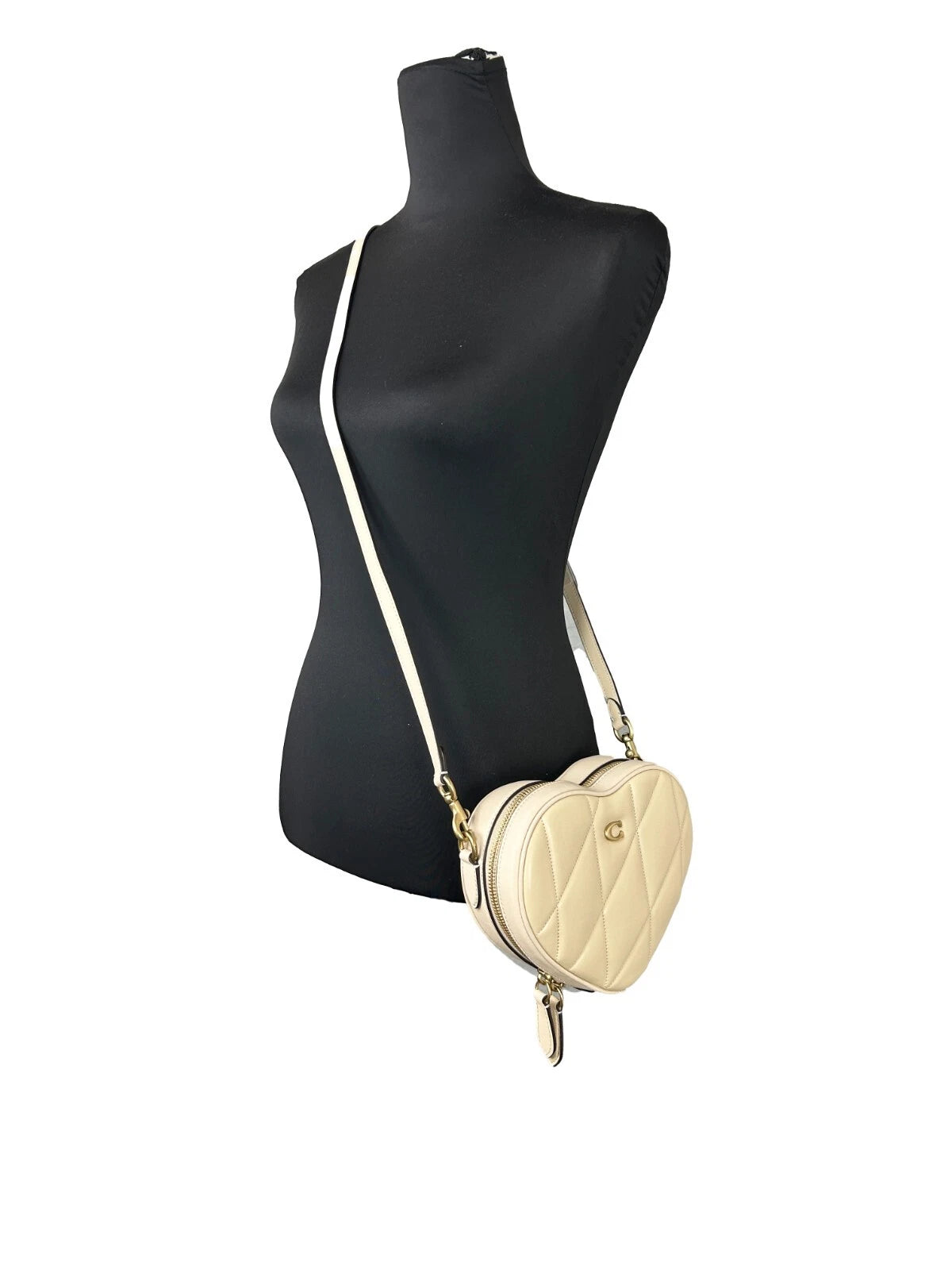COACH Heart Small Quilted Leather Crossbody Bag Purse at The Platonist