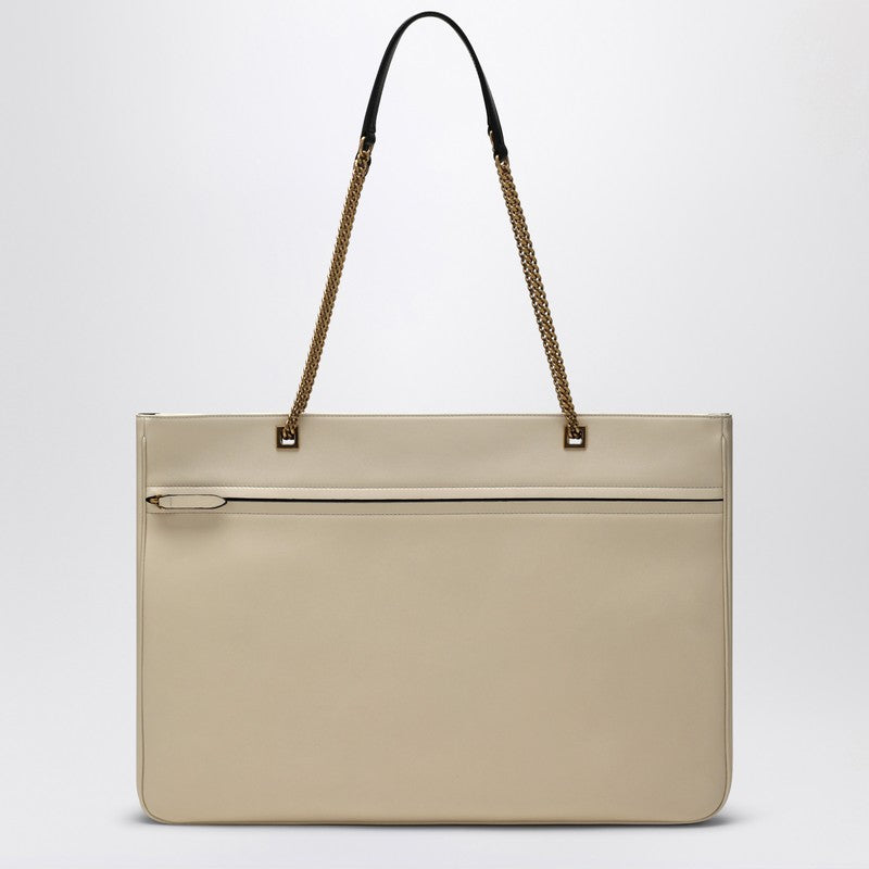 Grand sac Viva Superstar Valentino Garavani en blanc beurre/noir