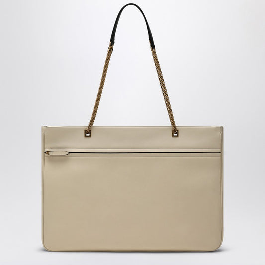 Valentino Garavani Large Viva Superstar Bag In Butter White/Black