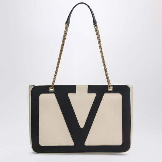 Sac moyen Valentino Garavani Viva Superstar beurre/noir