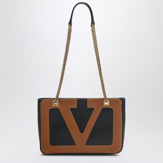 Petit sac Viva Superstar Valentino Garavani noir/marron