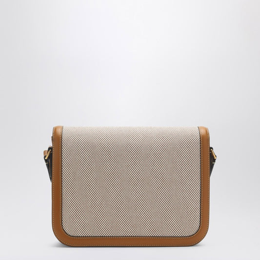 Valentino Garavani 9To5 Beige Canvas And Leather Bag