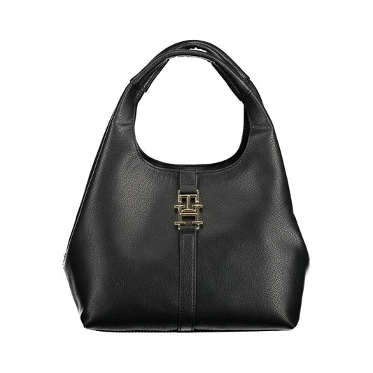 Tommy Hilfiger – Schwarze Polyethylen-Handtasche für Damen