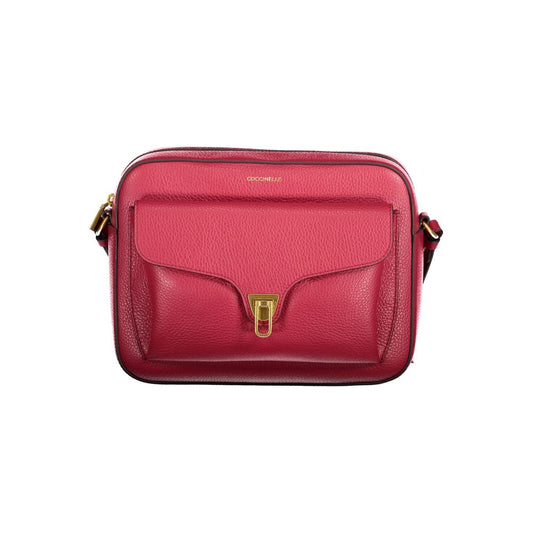 Sac à main en cuir rouge Coccinelle