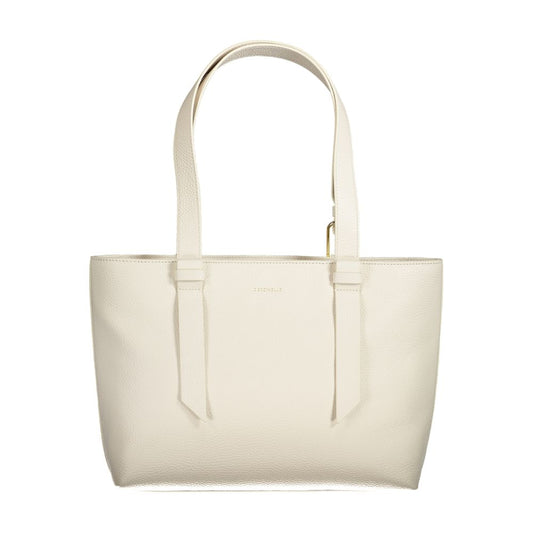 Sac à main en cuir blanc Coccinelle
