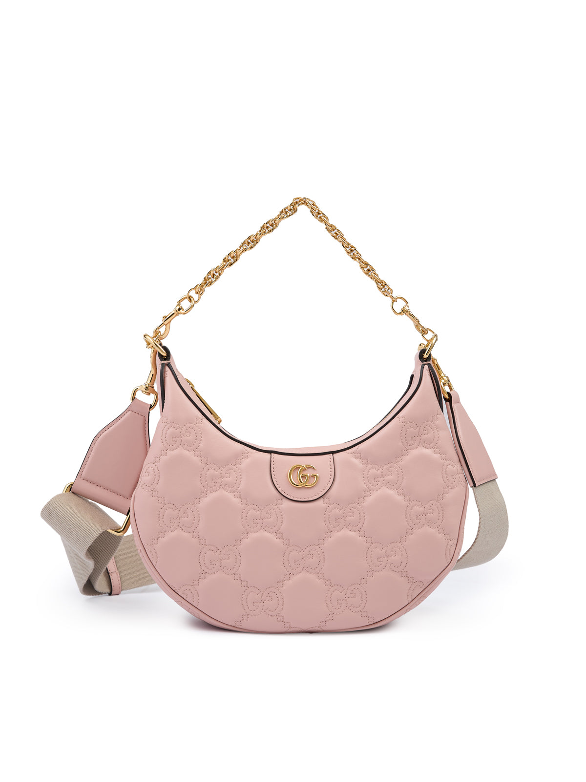 Gucci Light Pink Leather Shoulder Bag at The Platonist