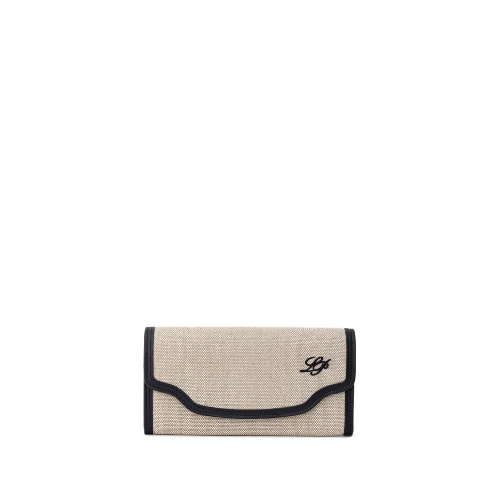 Loro Piana Beige Fabric And Leather Wallet at The Platonist