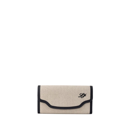 Loro Piana Beige Fabric And Leather Wallet at The Platonist