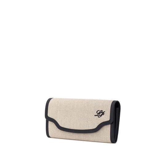 Loro Piana Beige Fabric And Leather Wallet at The Platonist