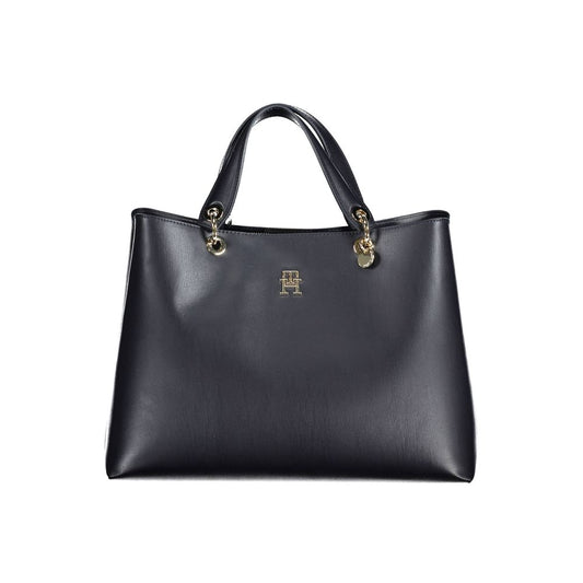 Tommy Hilfiger Damenhandtasche aus Polyethylen, Blau