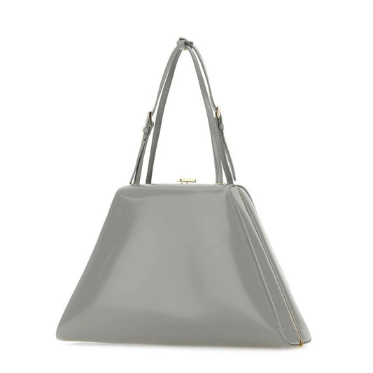 Prada Gray Leather Handbag at The Platonist
