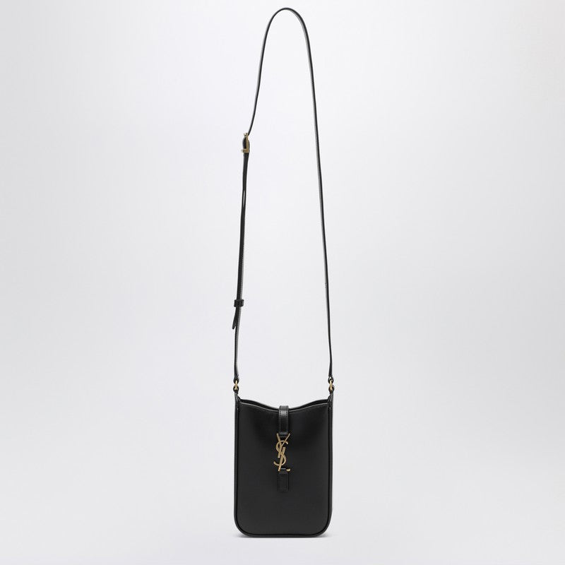 Saint Laurent Black Leather 5 To 7 Mini Bag
