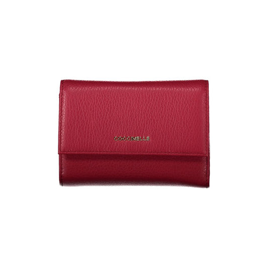 Portefeuille femme en cuir rouge Coccinelle